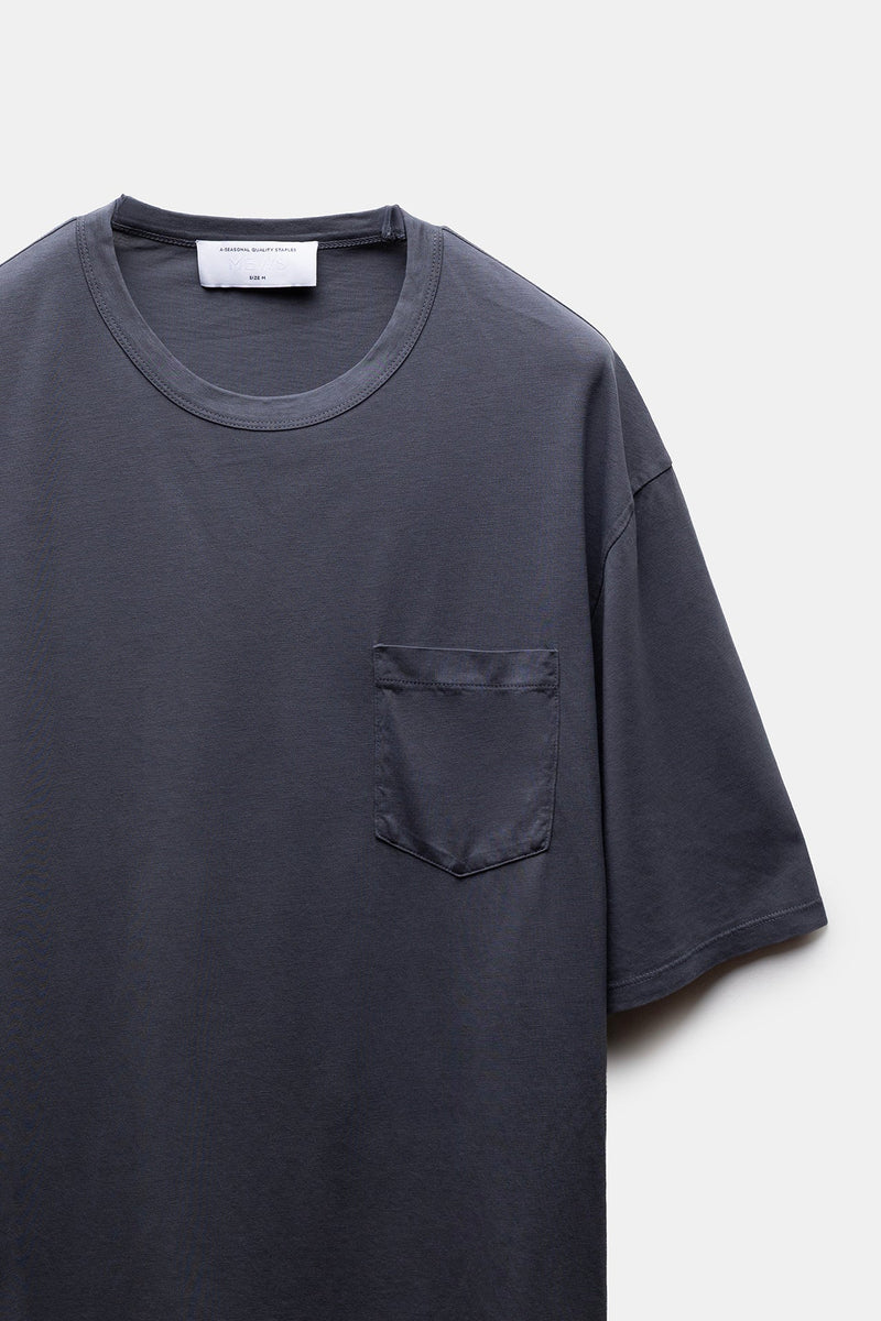 Kaya Lyocell Pocket Tee Navy