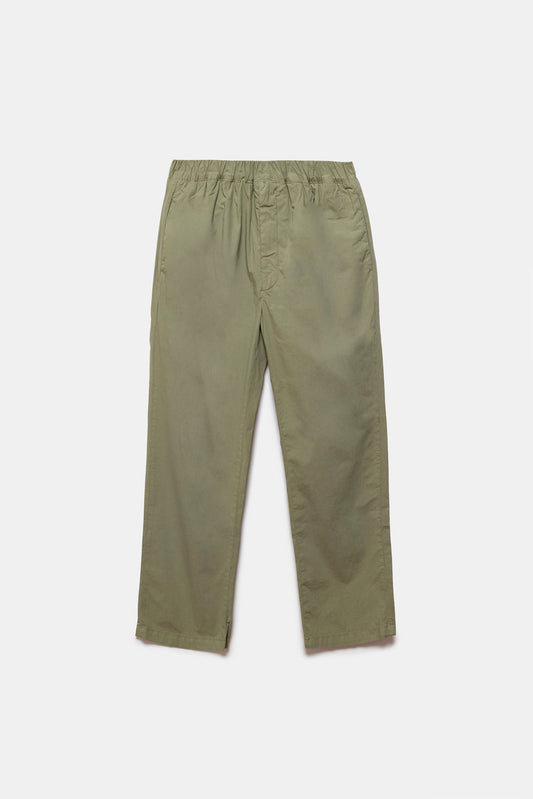Ellis Poplin Trousers Olive Green