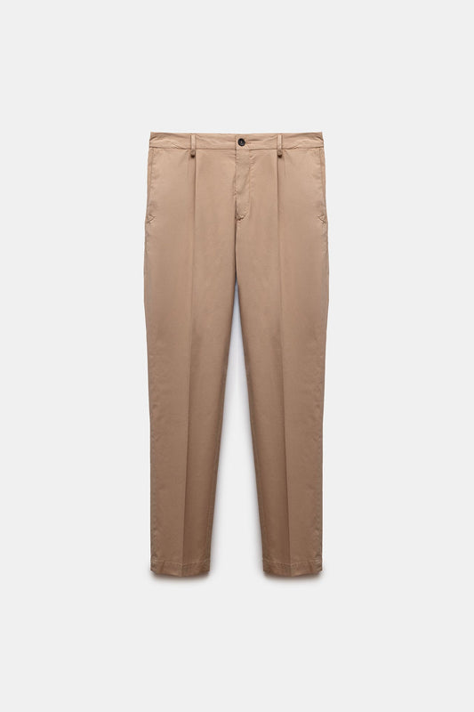 Leisure Poplin Pants Camel