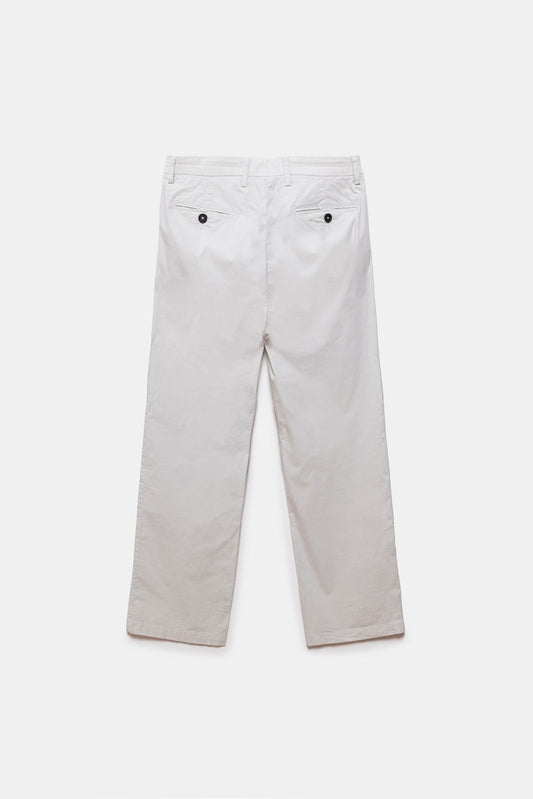 Milo Poplin Trousers Light Grey
