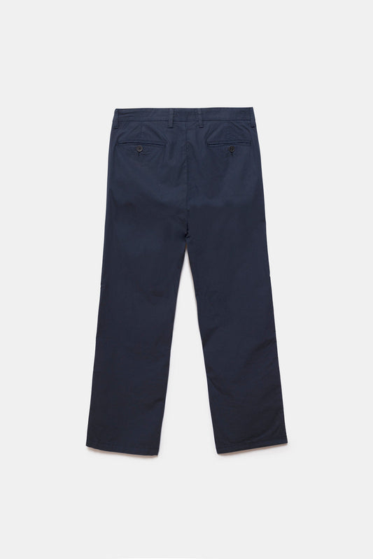 Milo Poplin Trousers Navy