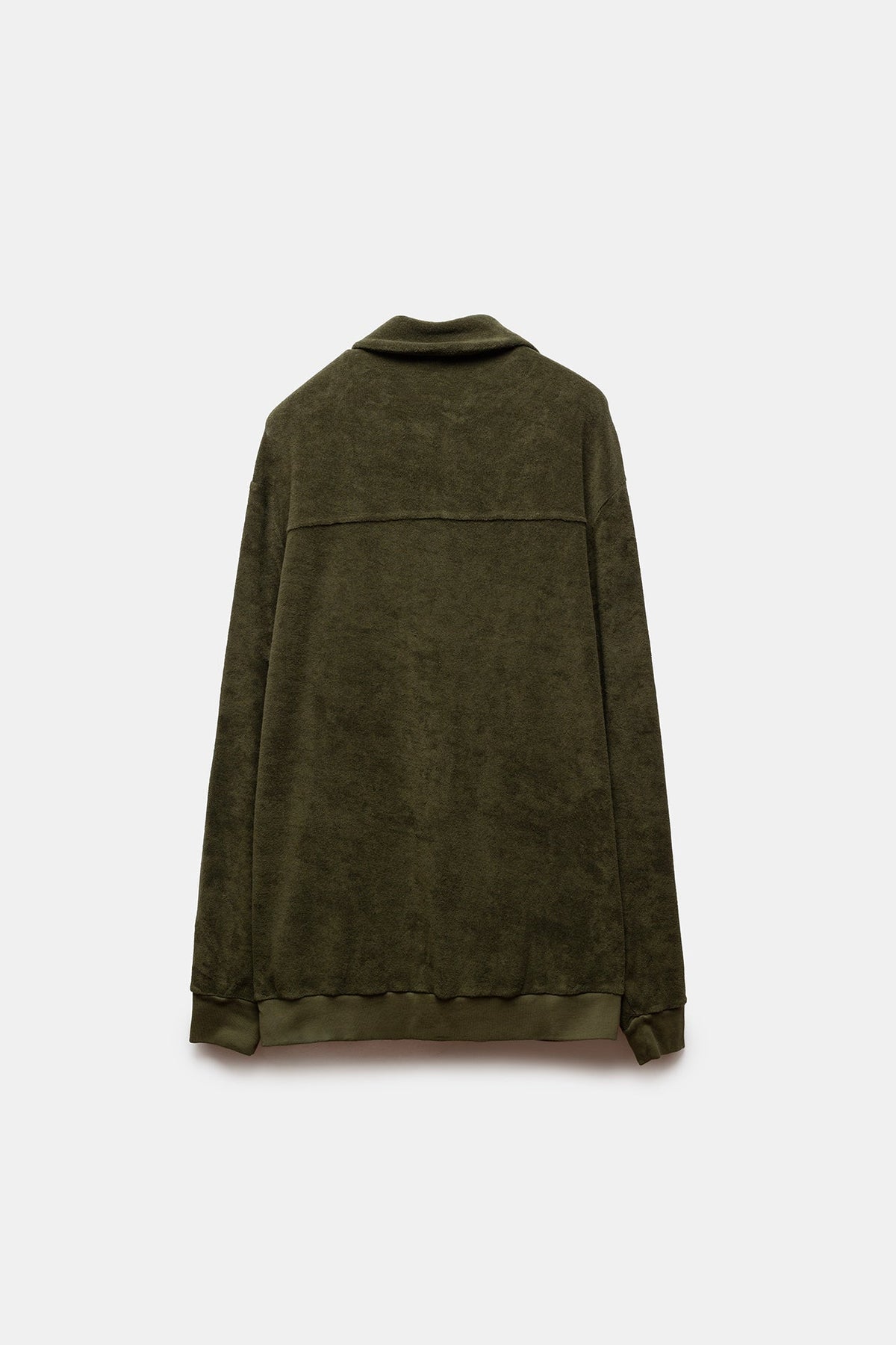Pau Terry Bomber Jacket Army Green