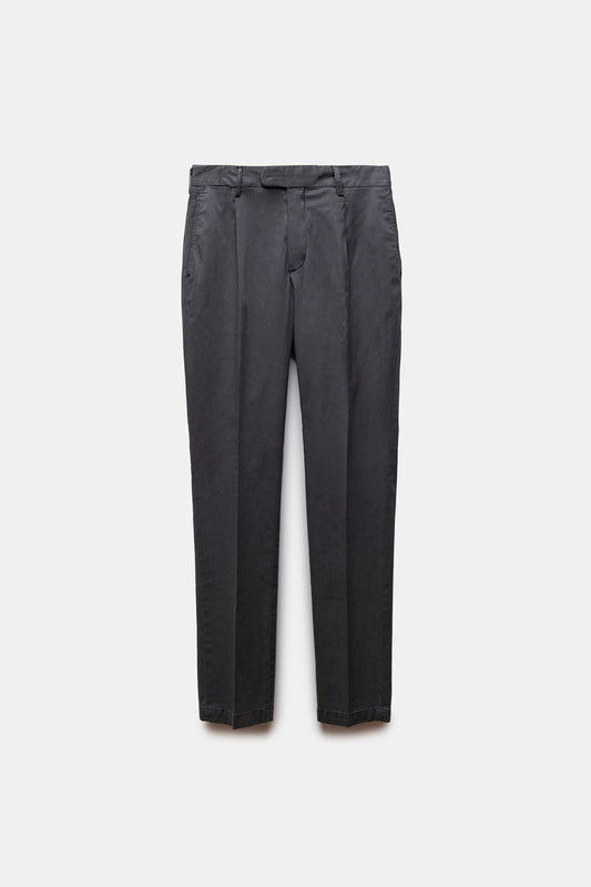 Traccio Lyocell-Cotton Trousers Anthracite