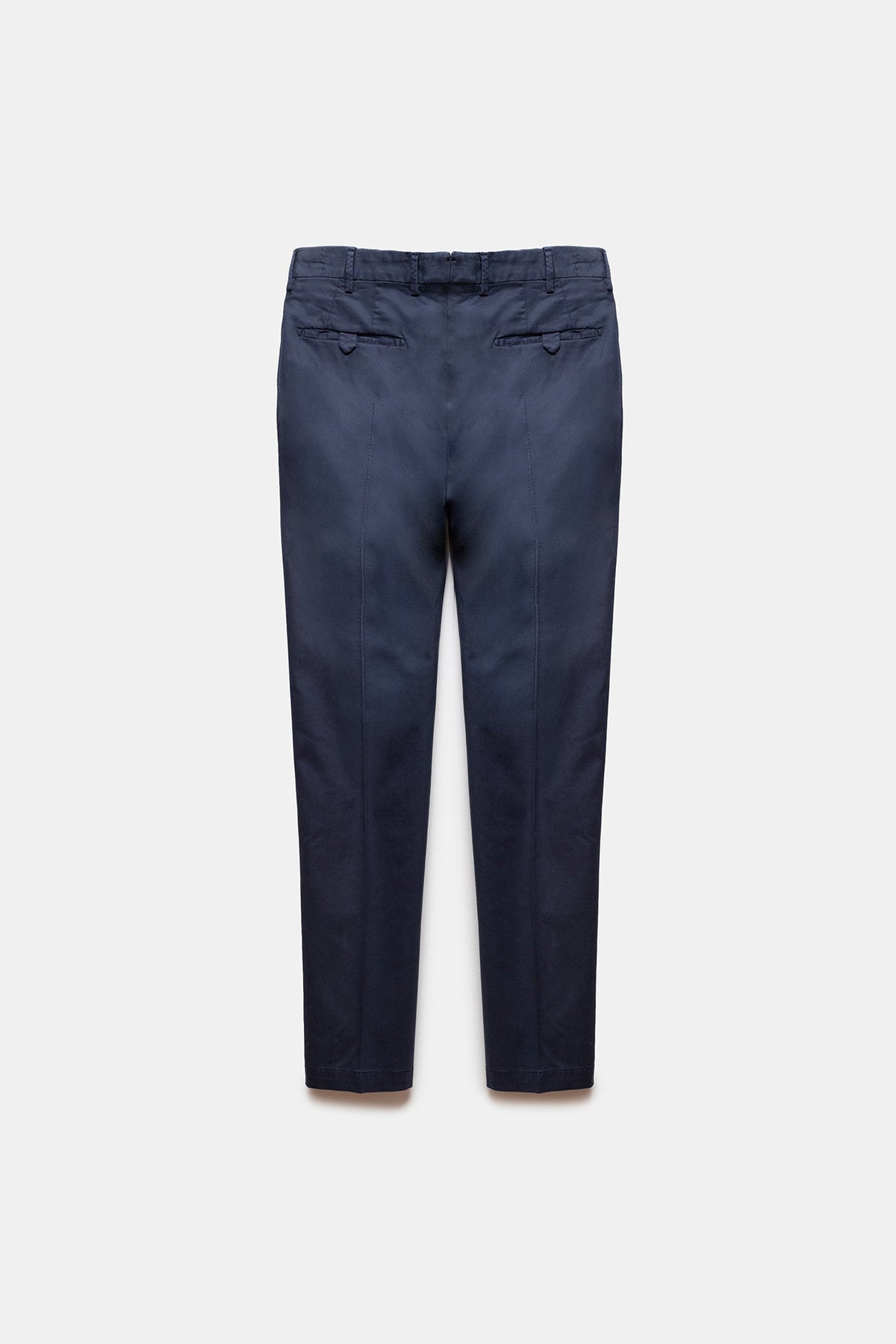 Traccio Lyocell-Cotton Trousers Navy