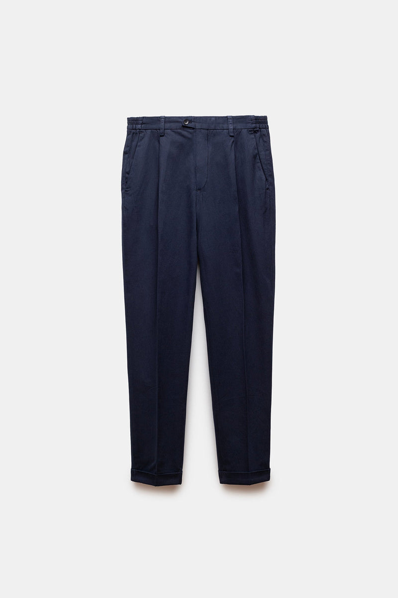 Vesuvio Cotton Trousers Navy