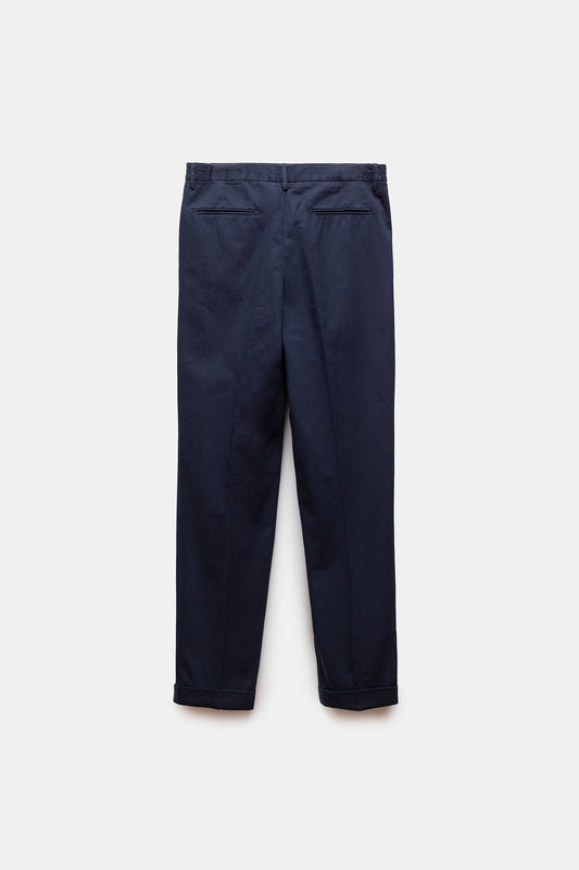Vesuvio Cotton Trousers Navy