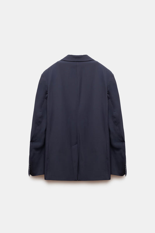 Zafer Nylon Blazer Navy