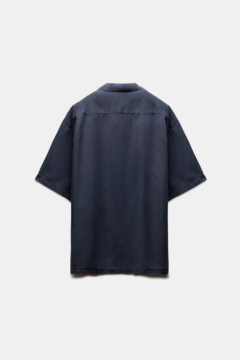 Savir Tencel Shirt Navy
