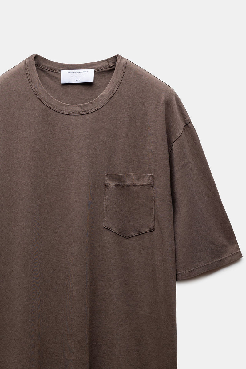 Kaya Lyocell Pocket Tee Brown