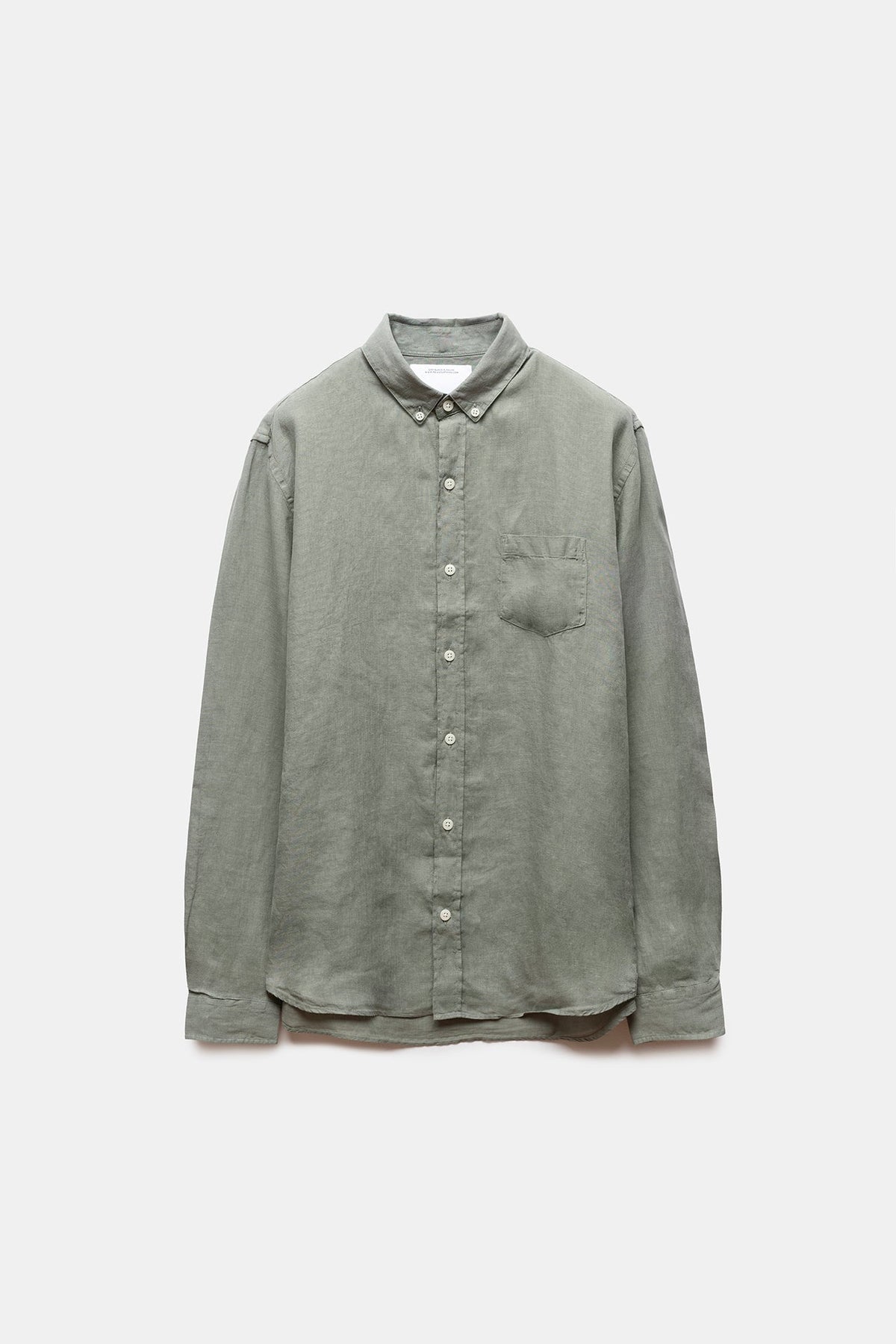 Deguay Linen Shirt Army Green