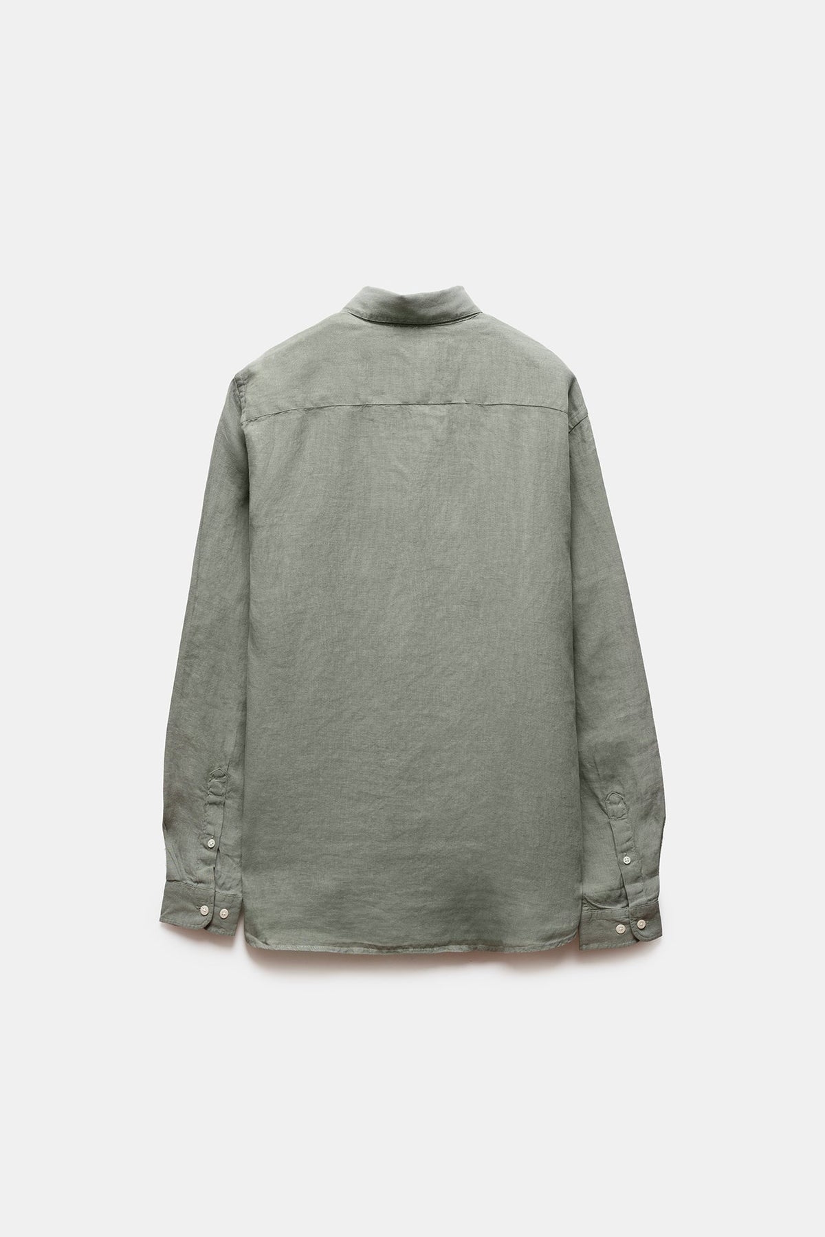Deguay Linen Shirt Army Green
