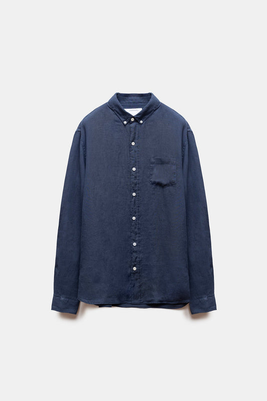 Deguay Linen Shirt Navy