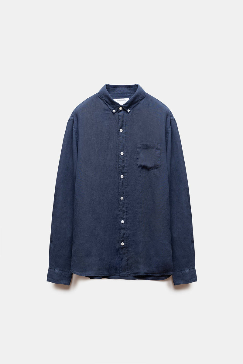 Deguay Linen Shirt Navy