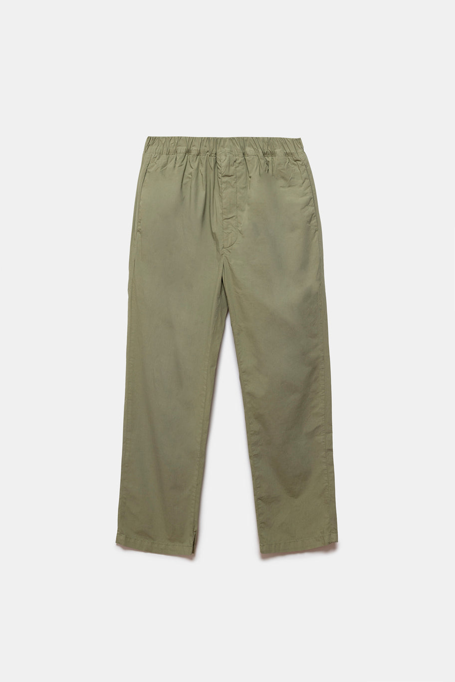 Ellis Poplin Trousers Olive Green