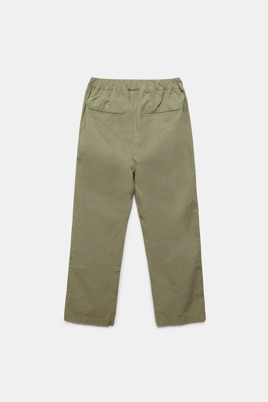 Ellis Poplin Trousers Olive Green