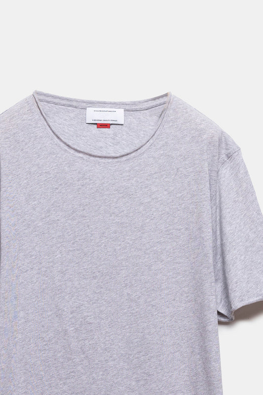 Ferat Roll Neck T-shirt Grey Melange