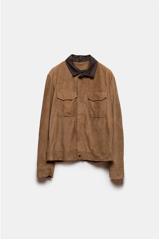 Gropius Leather Jacket Brown