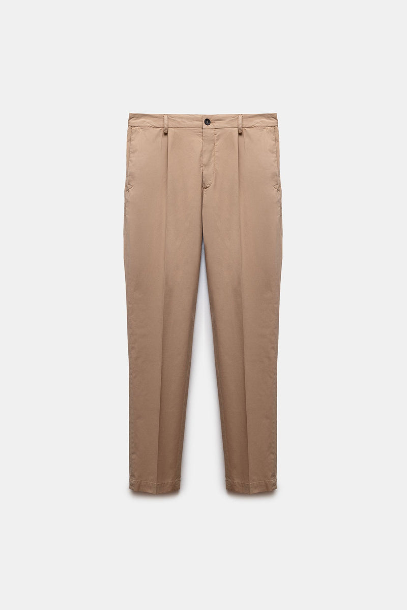 Leisure Poplin Pants Camel
