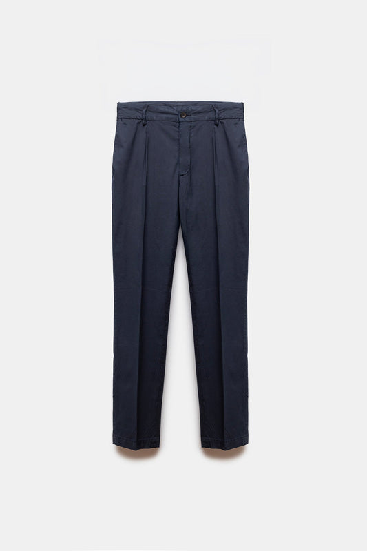 Leisure Poplin Pants Navy