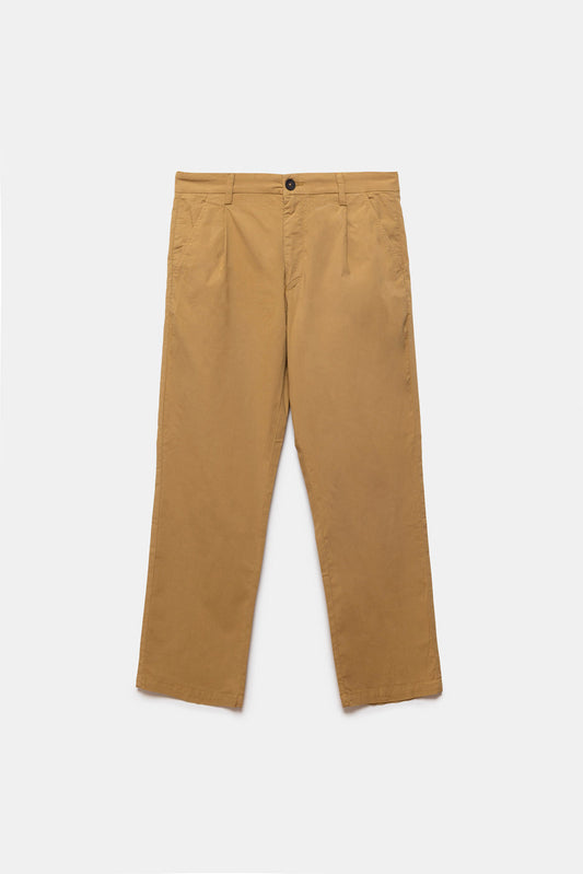 Milo Poplin Trousers Camel