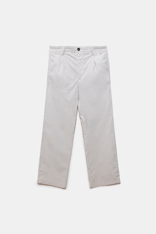 Milo Poplin Trousers Light Grey