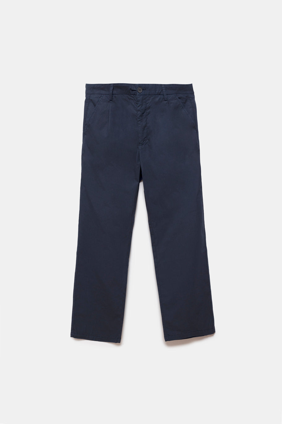 Milo Poplin Trousers Navy