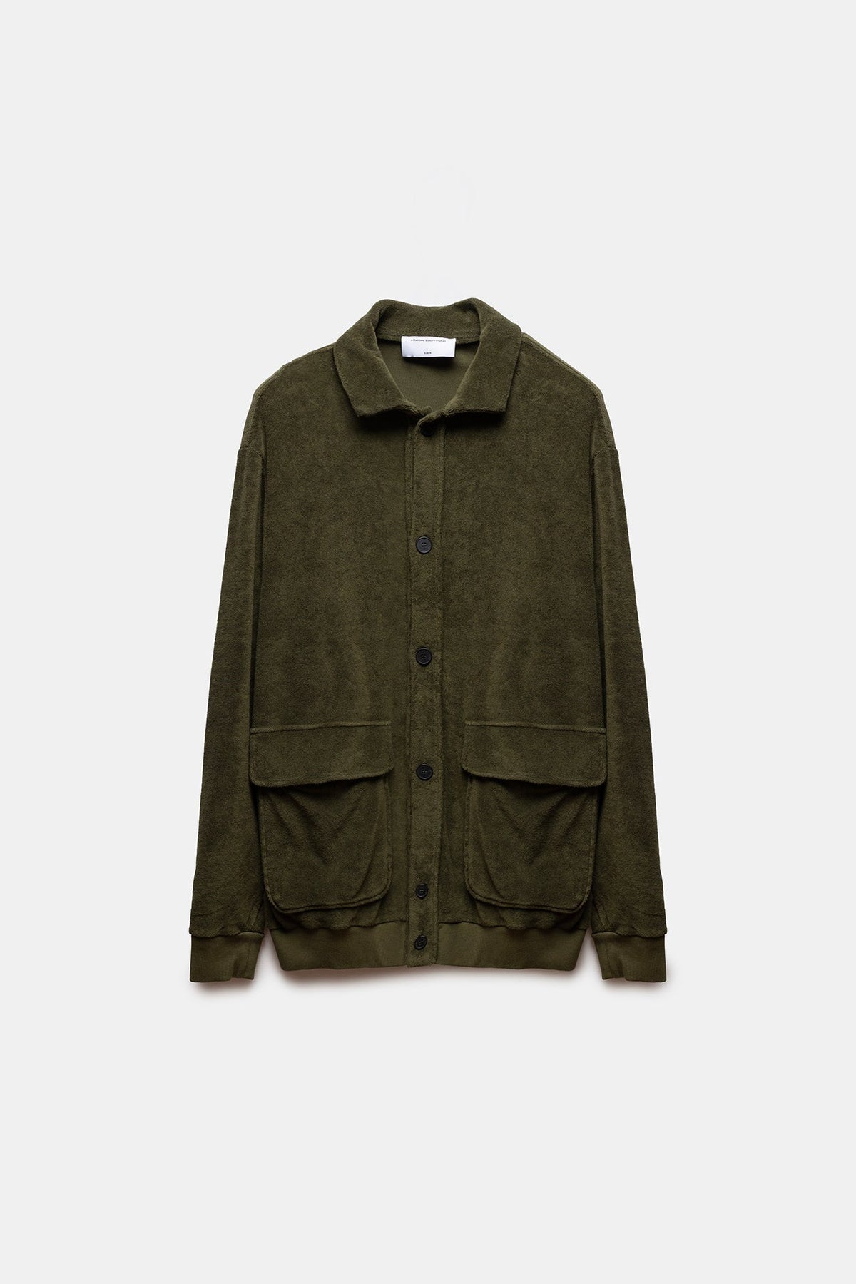 Pau Terry Bomber Jacket Army Green