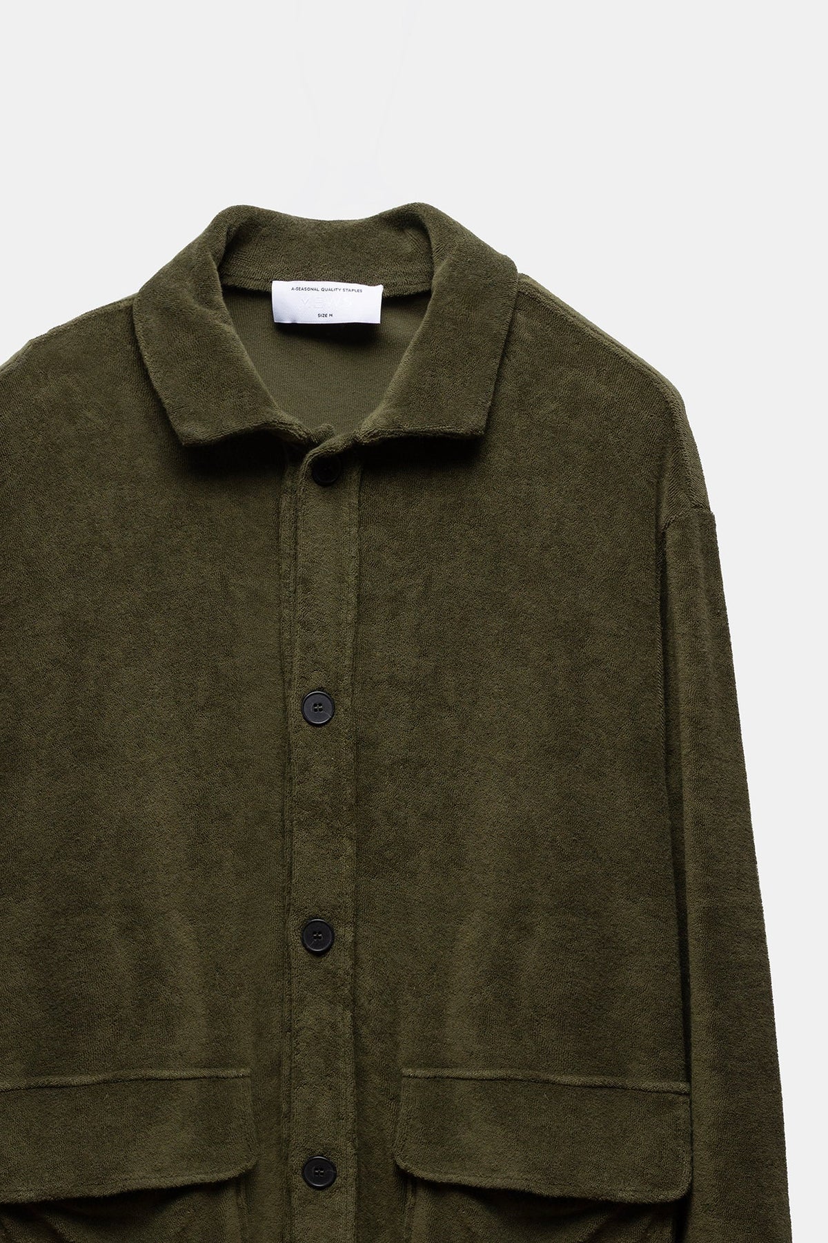 Pau Terry Bomber Jacket Army Green