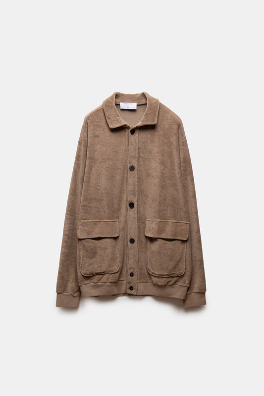 Pau Terry Bomber Jacket Beige