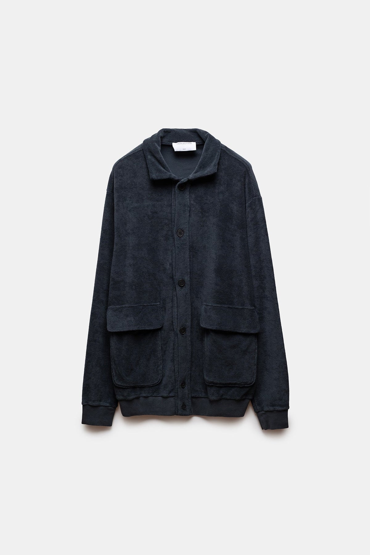 Pau Terry Bomber Jacket Navy