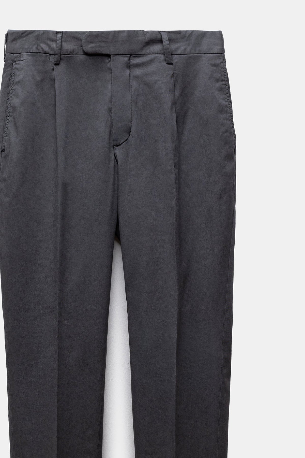 Traccio Lyocell-Cotton Trousers Anthracite