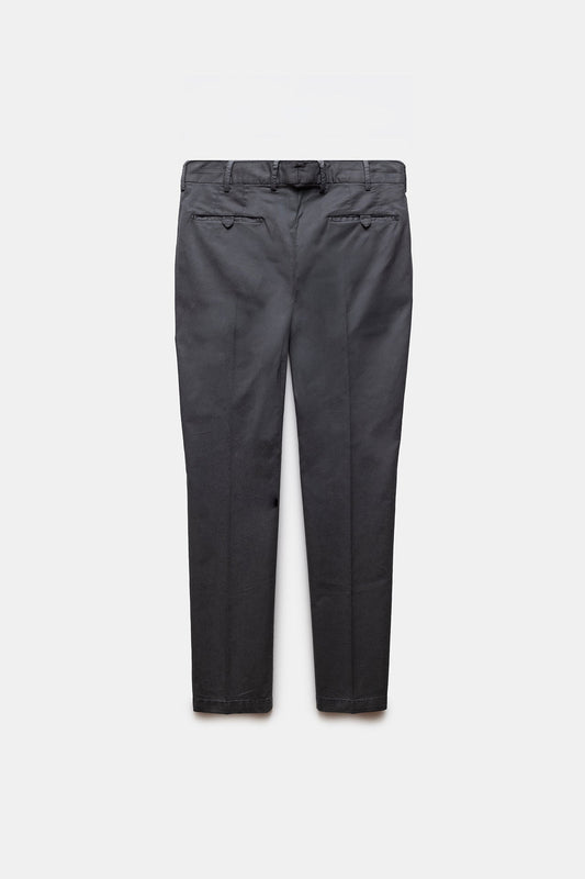 Traccio Lyocell-Cotton Trousers Anthracite