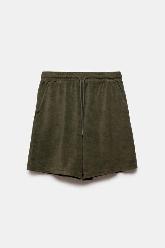 Tuent Terry Shorts Army Green