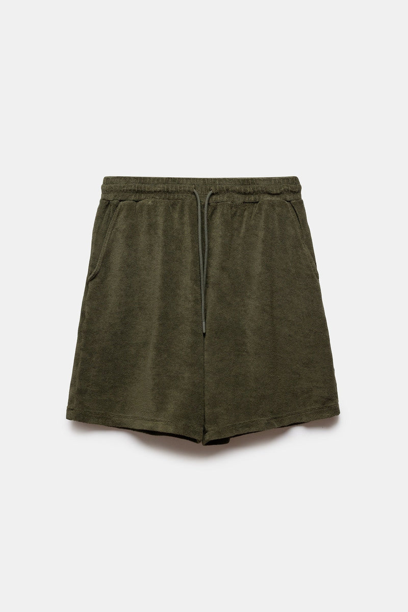 Tuent Terry Shorts Army Green