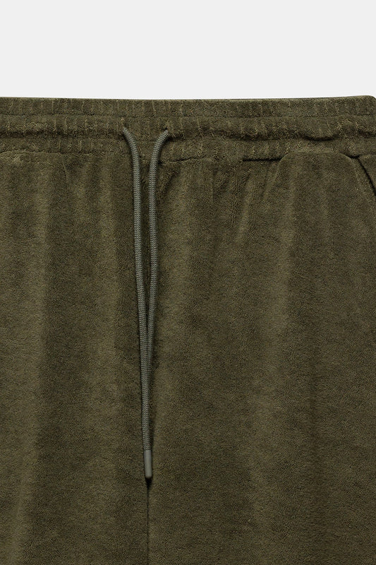 Tuent Terry Shorts Army Green