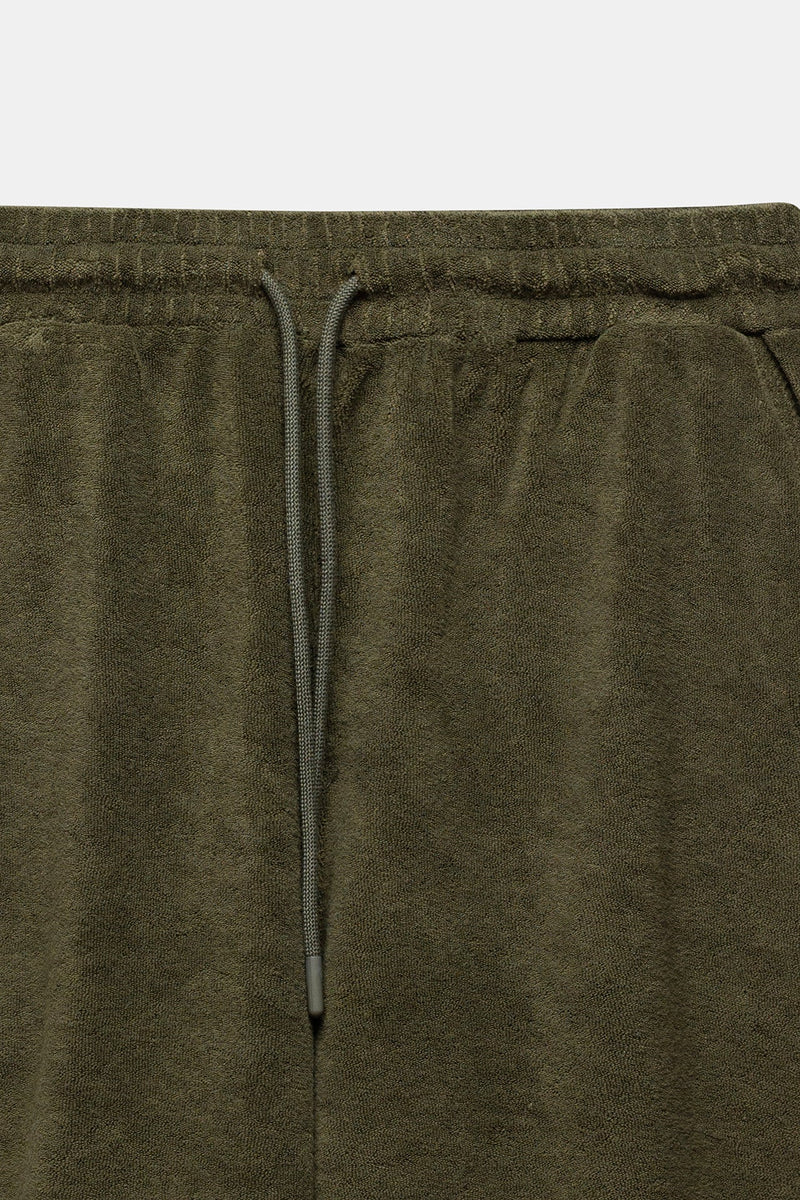 Tuent Terry Shorts Army Green