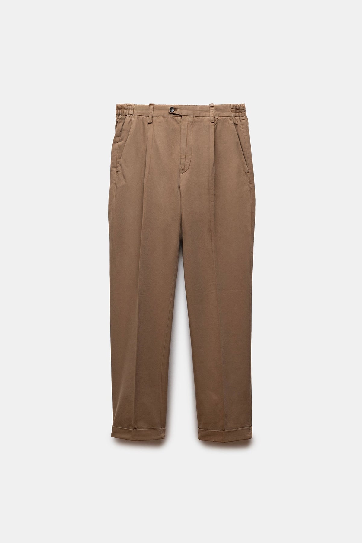 Vesuvio Cotton Trousers Camel