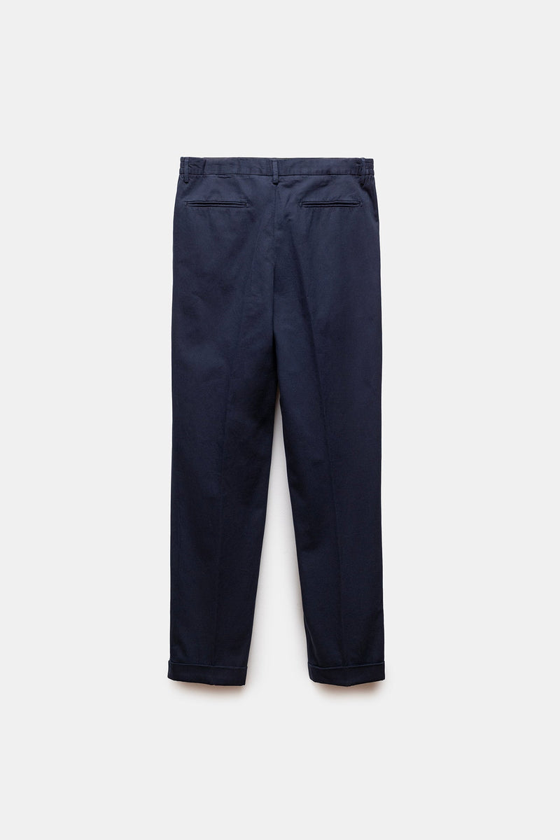 Vesuvio Cotton Trousers Navy