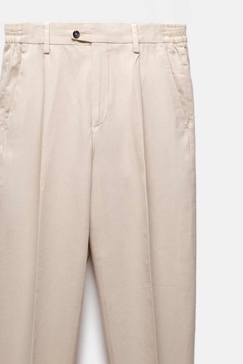 Vesuvio Cotton Trousers Sand