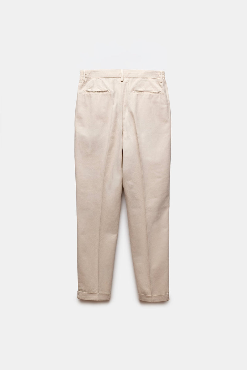 Vesuvio Cotton Trousers Sand