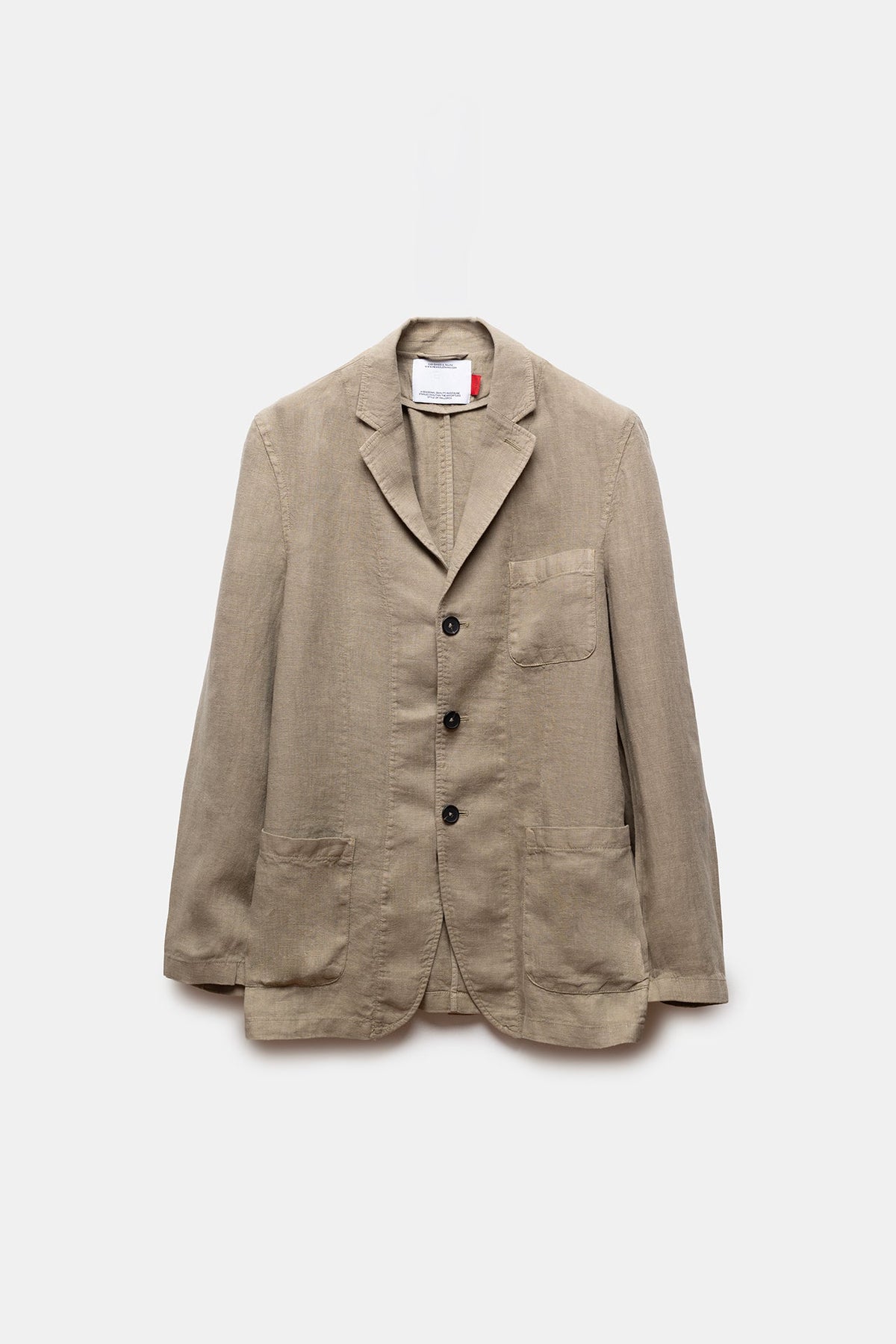 Zafer Linen Blazer Olive Green