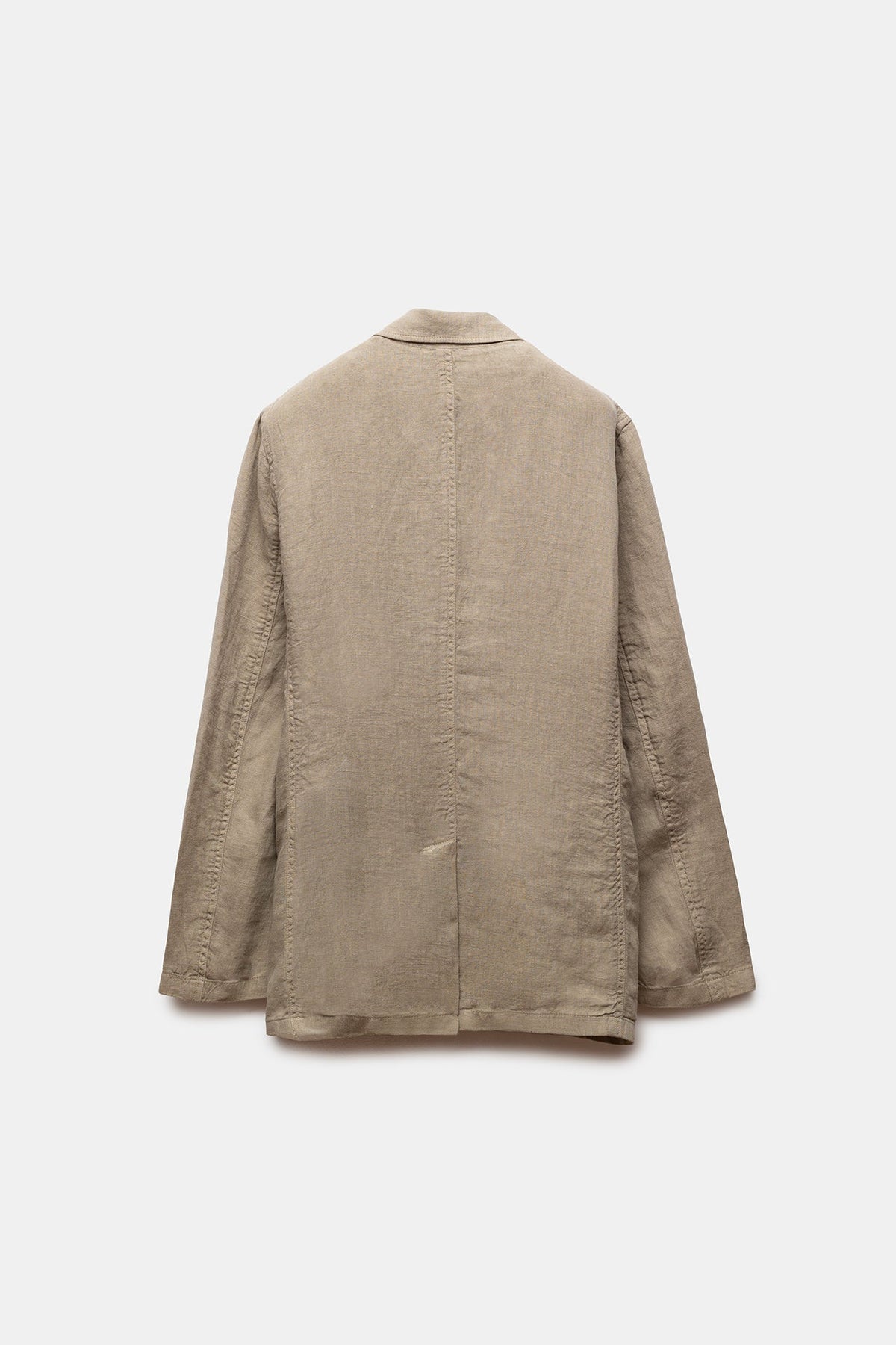 Zafer Linen Blazer Olive Green