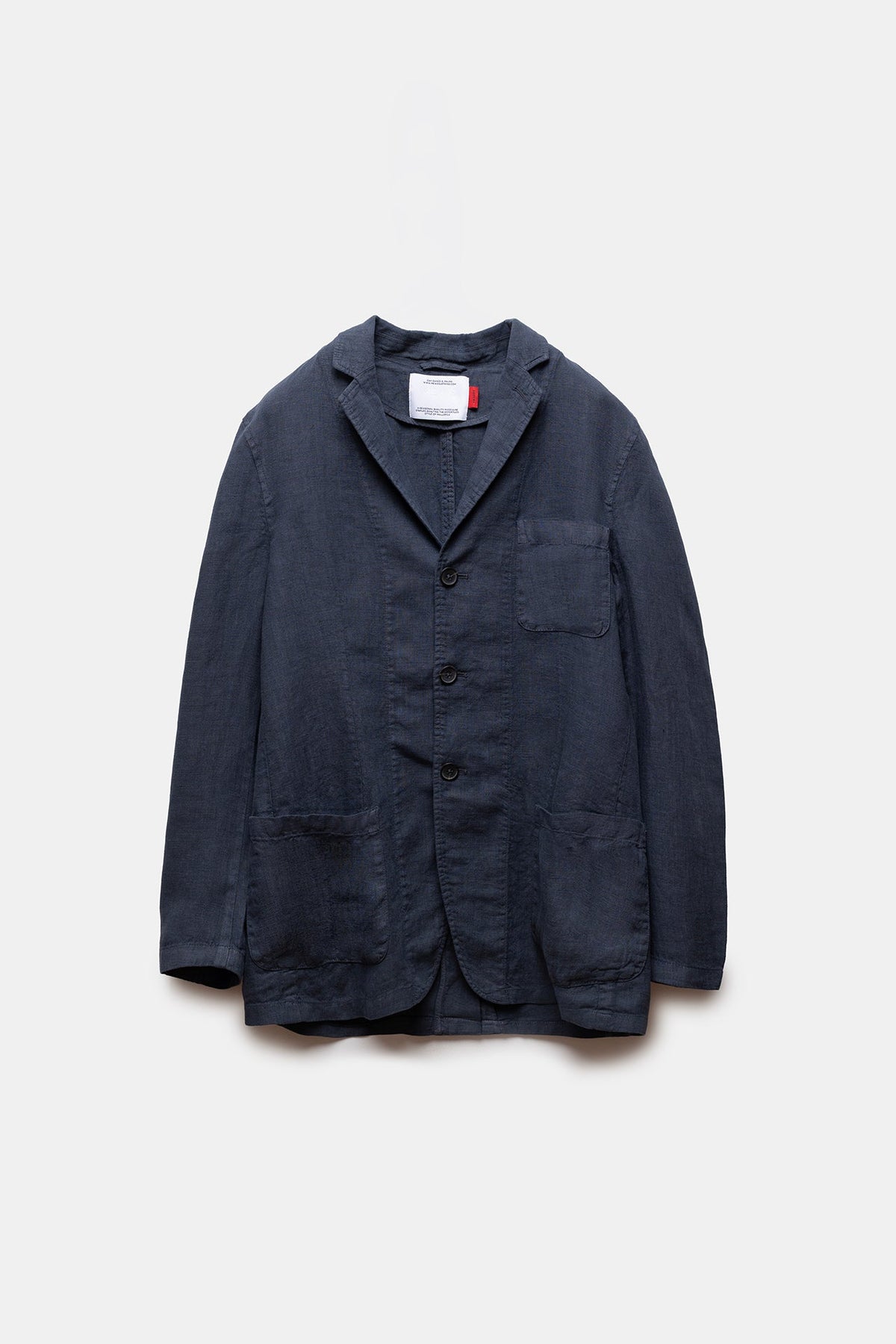 Zafer Linen Blazer Navy