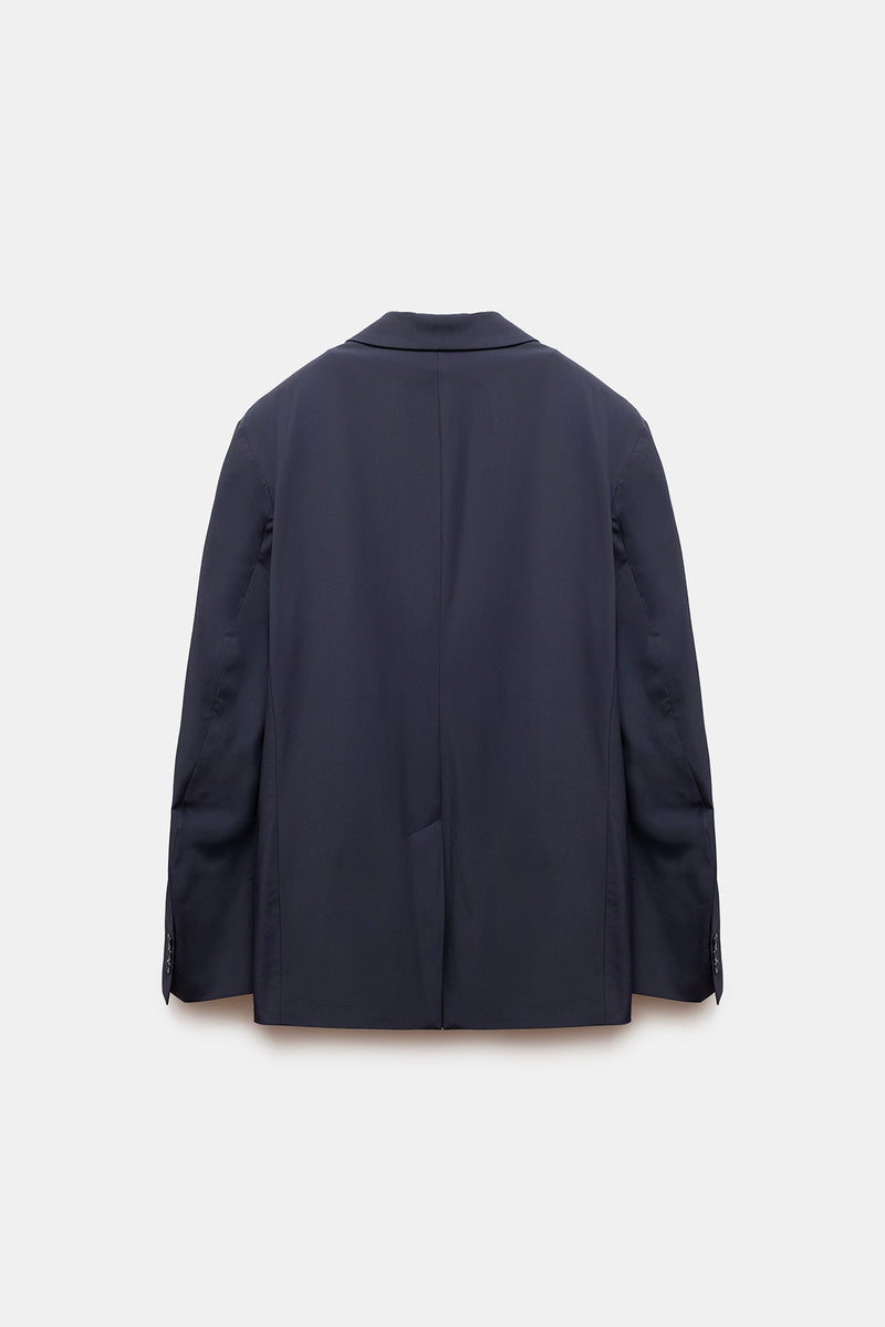 Zafer Nylon Blazer Navy