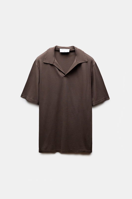 Nefes Lyocell Polo Brown