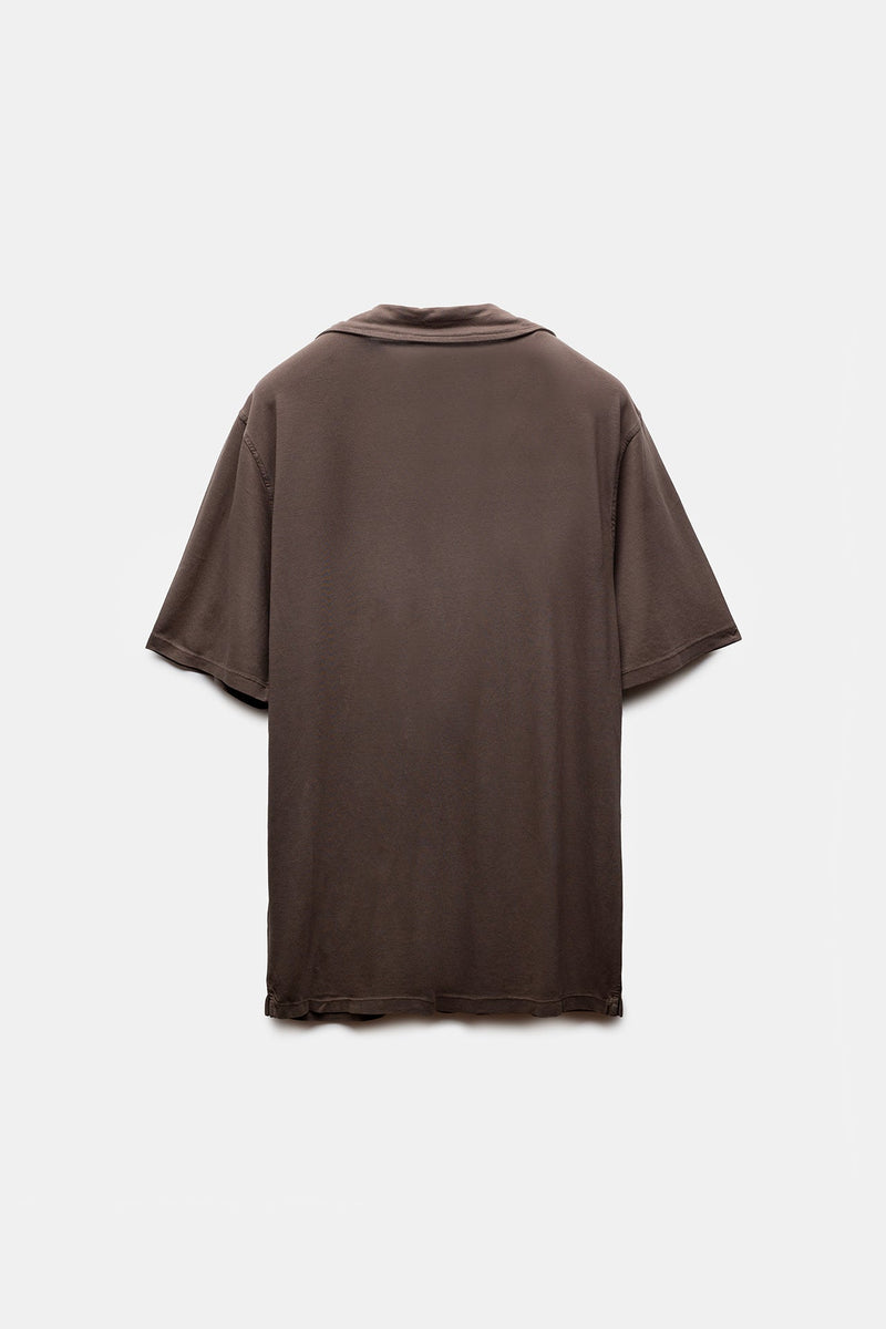 Nefes Lyocell Polo Brown