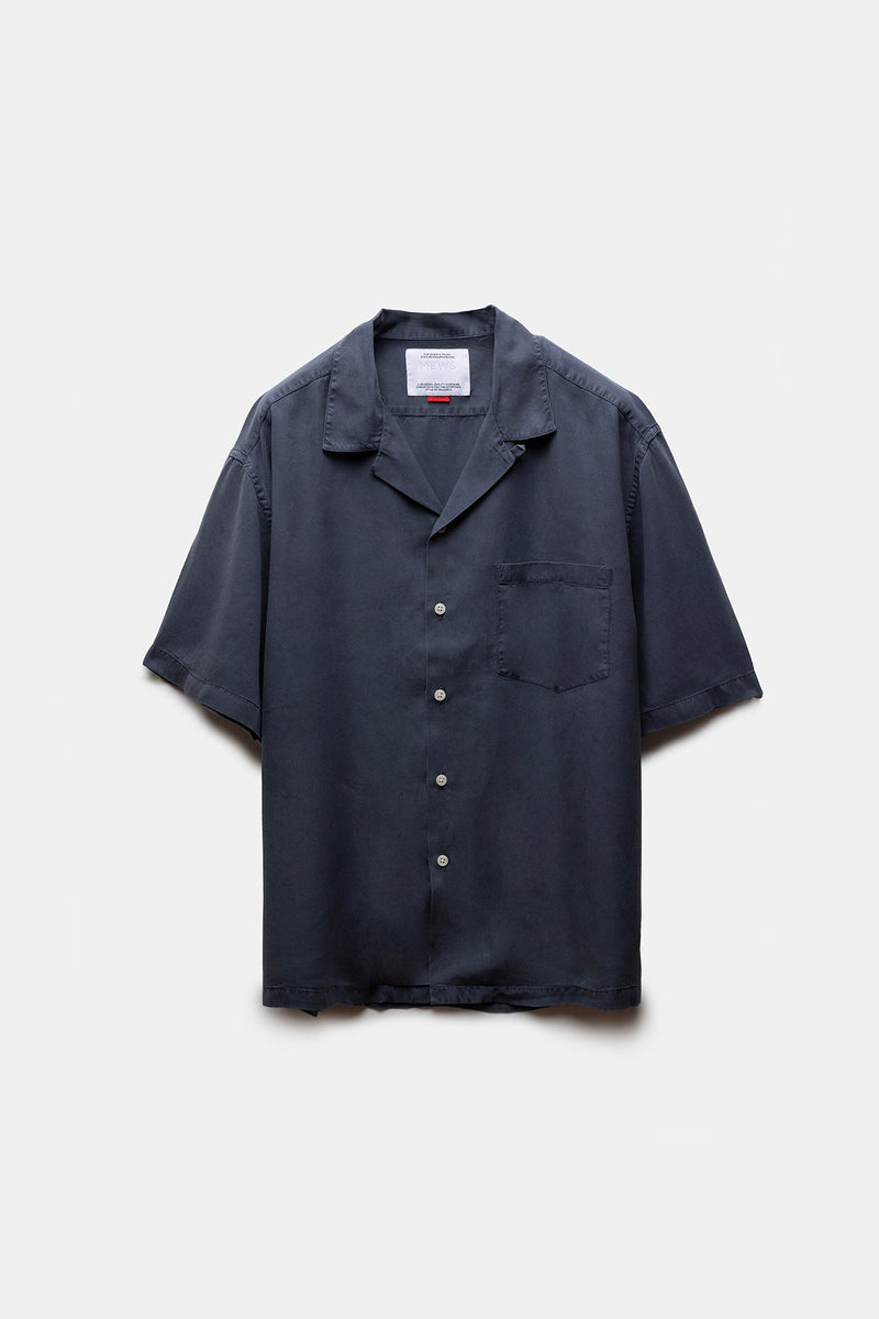 Savir Tencel Shirt Navy