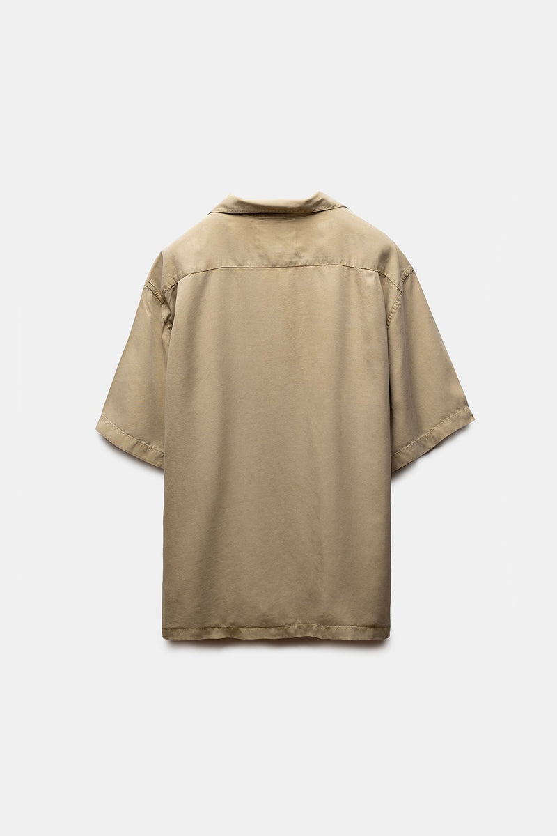 Savir Tencel Shirt Olive Green