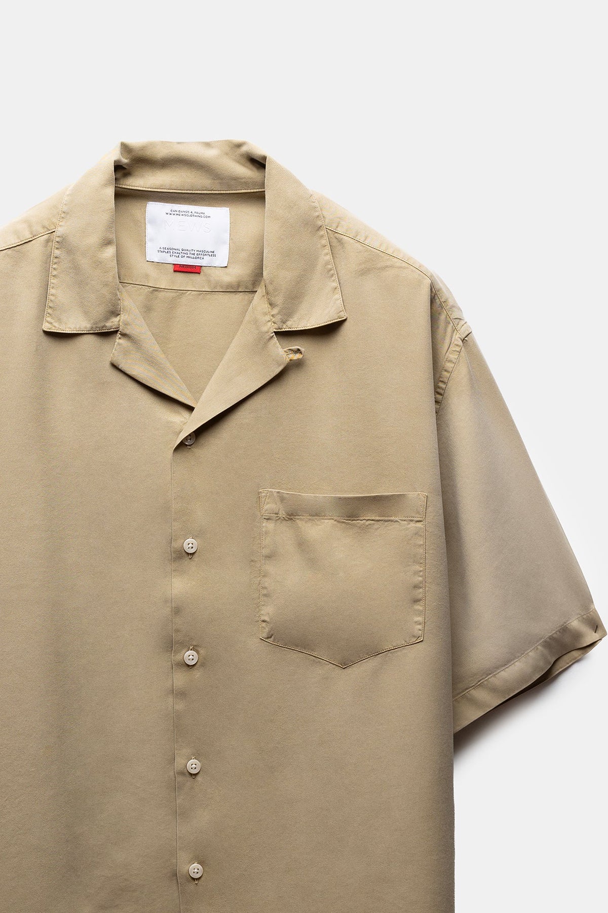 Savir Tencel Shirt Olive Green