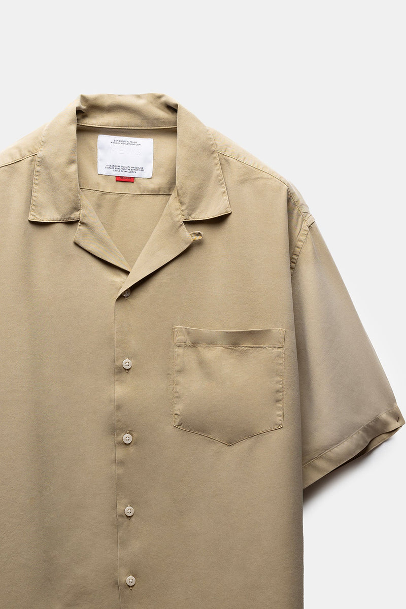 Savir Tencel Shirt Olive Green